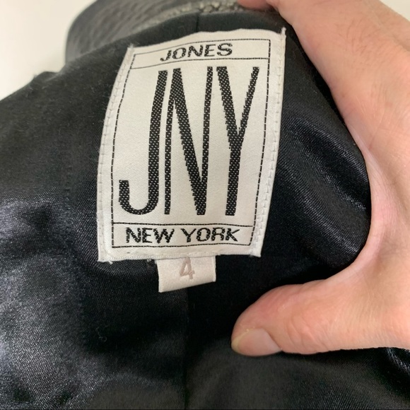 Jones New York Contemporary Black & White Lambs Wool Blend Pea Coat Jacket Sz 4 - Picture 14 of 15